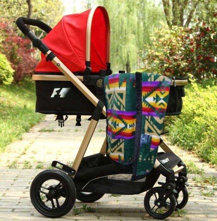 Baby Stroller Throw                                                       Dark Green